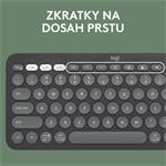 Logitech Pebble Keys 2 K380s, US, bezdrátová klávesnice, grafitová
