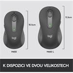 Logitech Wireless M650 L, grafitová