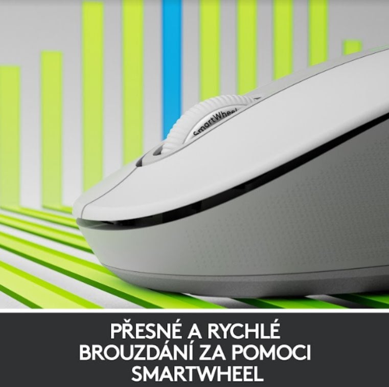 Logitech Wireless M650 M, biela