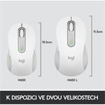 Logitech Wireless M650 M, biela