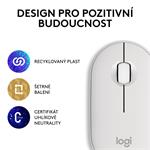 Logitech Wireless Pebble mouse 2, M350s, biela