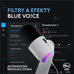 Logitech Yeti GX Dynamic RGB Gaming Mic s LIGHTSYNC - BIELA