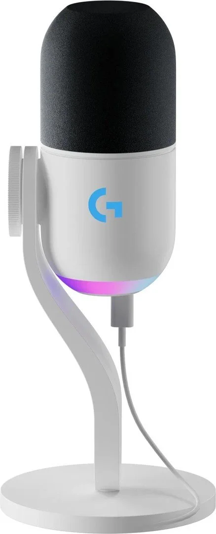 Logitech Yeti GX Dynamic RGB Gaming Mic s LIGHTSYNC - BIELA