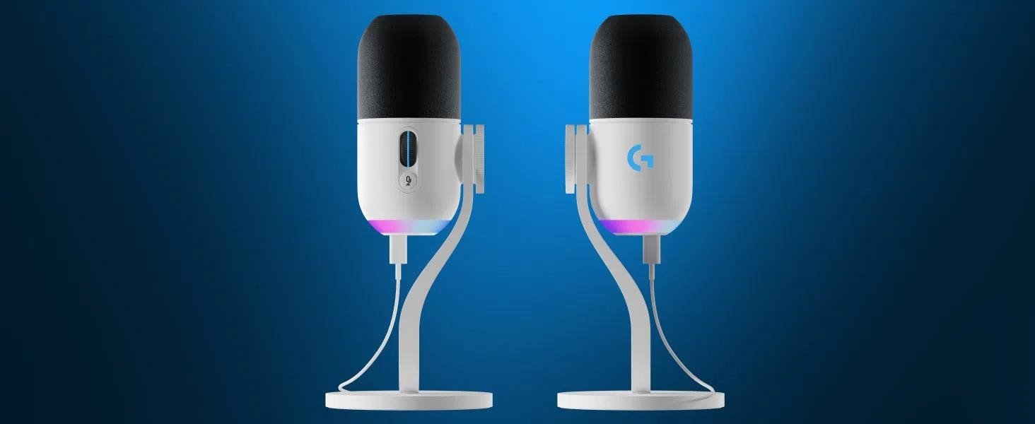 Logitech Yeti GX Dynamic RGB Gaming Mic with LIGHTSYNC - WHITE