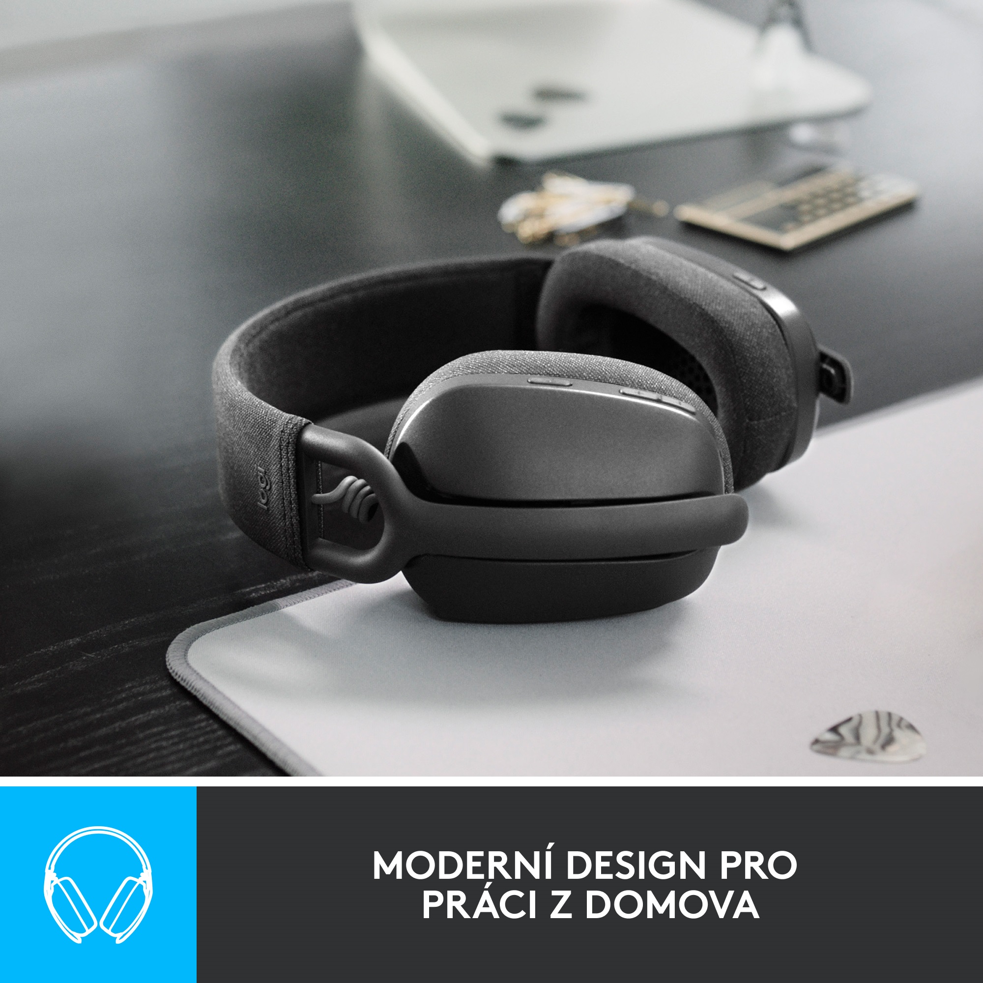 Logitech Zone Vibe 100, grafitová