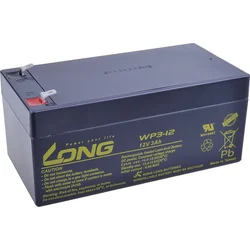 Long 12V 3Ah olovený akumulátor F1 (WP3-12) PBLO-12V003-F1