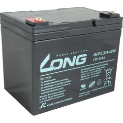 LONG batéria 12V 34Ah M5 LongLife 12 rokov (WPL34-12N)