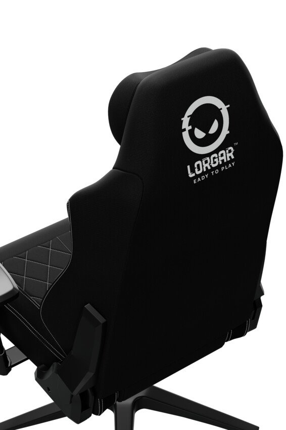 LORGAR CHA41, Ergonomic Gaming Chair Advanced, Černá/bílá