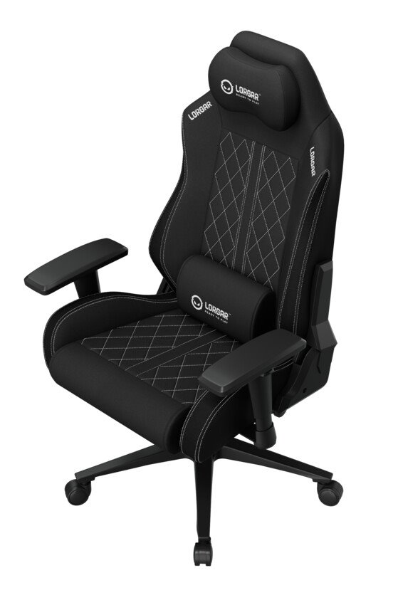 LORGAR CHA41, Ergonomic Gaming Chair Advanced, Černá/bílá