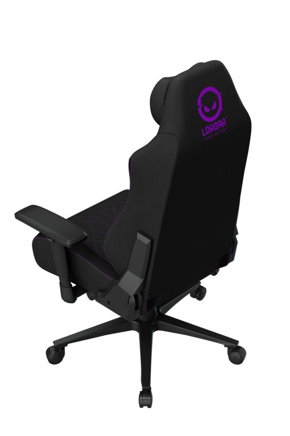LORGAR CHA41, Ergonomic Gaming Chair Advanced, Černá/fialová