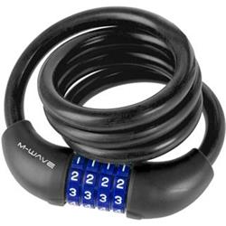 M-WAVE DS 12.10 S spiral - black 231060 - Příslušenství na kolo - Zámky