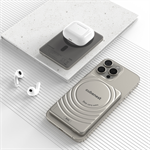 Magnetická bezdrôtová powerbanka Cubenest SlimDual 5000 mAh S1B3D - titánová