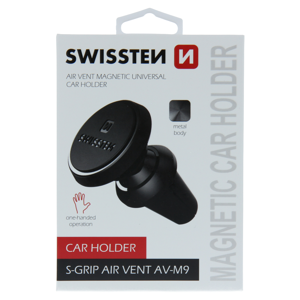 Magnetický držiak Swissten AV-M9, čierny