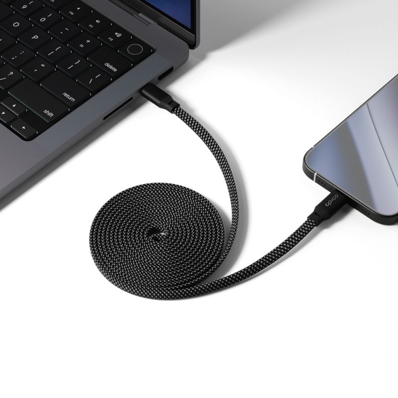 Magnetický kábel Epico UltraLink 240W 1,5 m USB-C na USB-C EC40 | čierna