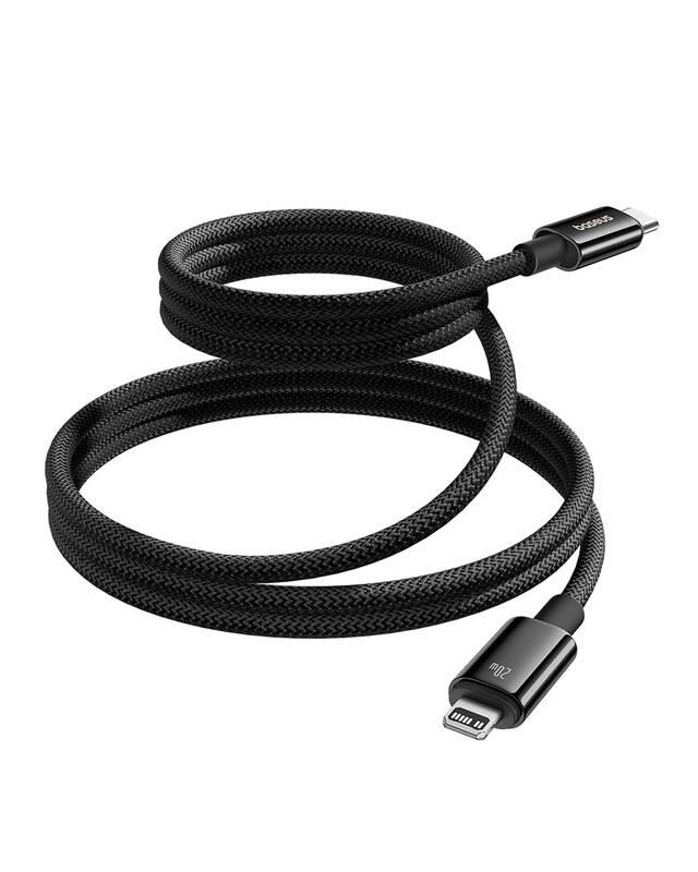 Magnetický nabíjecí kabel Baseus Tungsten USB-C/Lightning 1m 20W černý