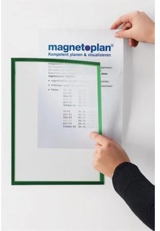 Magnetoplan Magnetický rámček A4 modrá (5ks) magimagwindow4b