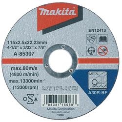 Makita A-85307 rezný kotúč 115x2,5x22 oceľ