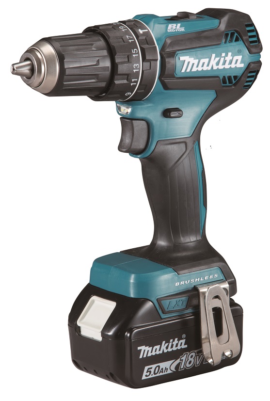 Makita aku bezuhlíkový příklepový šroubovák sada vč.Makpac (DHP485RTJ)