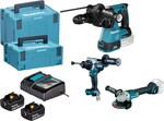 MAKITA Akumulátorová sada DGA506+DHR243+DHP492 Li-ion LXT 18 V/5,0 Ah