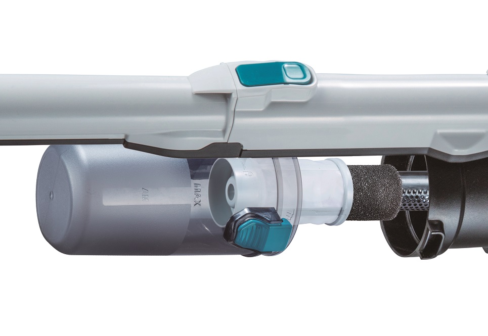 MAKITA Akumulátorový vysávač s cyklónovou filtráciou a elektrickou kefou Li-ion XGT 40V, bez batérie
