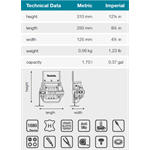 MAKITA brašna pro elektrikáře 250x125x310mm