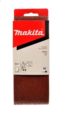 MAKITA brúsny pás 76x457mm K100 5ks=starý P-20105