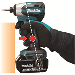 MAKITA DTD158RFJ Aku rázový skrutkovač 1/4" Li-ion LXT 18V 3,0 Ah,Makpac