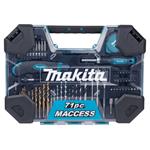 Makita E-22589 sada vrtáků a příslušenství 71 ks v plastovém kufru