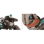 MAKITA GA041GZ Aku úhlová bruska s regulací a X-lock 125mm Li-ion XGT 40V, bez aku Z