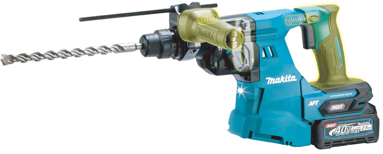 MAKITA HR012GZ AWS Li-ion XGT 40 V, akumulátorové vŕtačky s vymeniteľným skľučidlom bez akumulátora