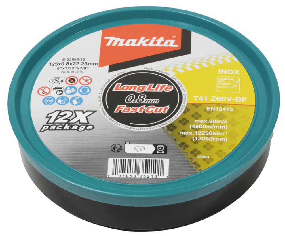 MAKITA kotouč řezný nerez 125x0.8x22.23mm