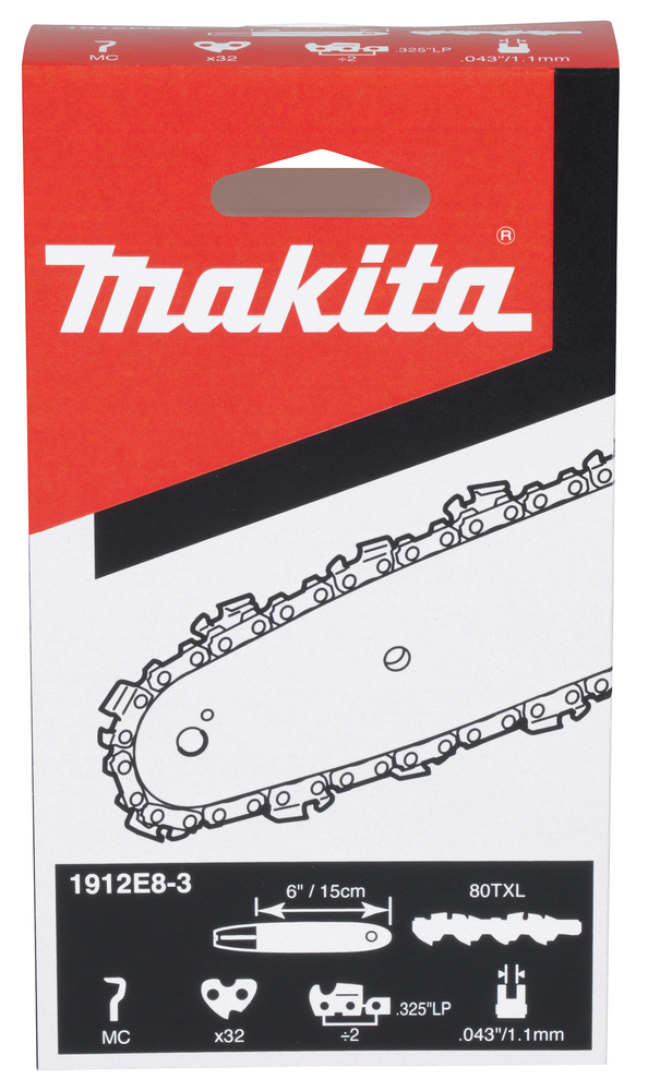 Makita pilový řetěz 15cm 1.1mm 0.325" .043" 32čl (1912E8-3)