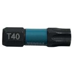 MAKITA torzní bit 1/4" IMPACT BLACK T40, 25mm 2 ks