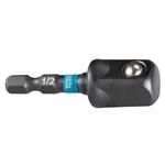 MAKITA torzný adaptér 1/4" IMPACT BLACK, štvorcový 1/2", 50 mm