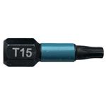 MAKITA torzný bit 1/4" IMPACT BLACK T15, 25 mm 2 ks