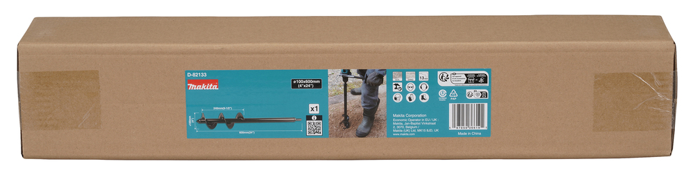 MAKITA vrták do zeme šesťhran 100x600 mm D-82133