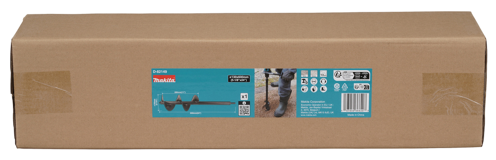 MAKITA zemný vrták šesťhran 130x600 mm D-82149