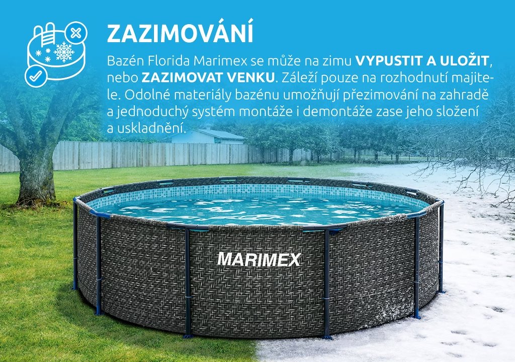 Marimex Bazén Florida 3,66 x 0,99 m bez príslušenstva RATAN (10340213)