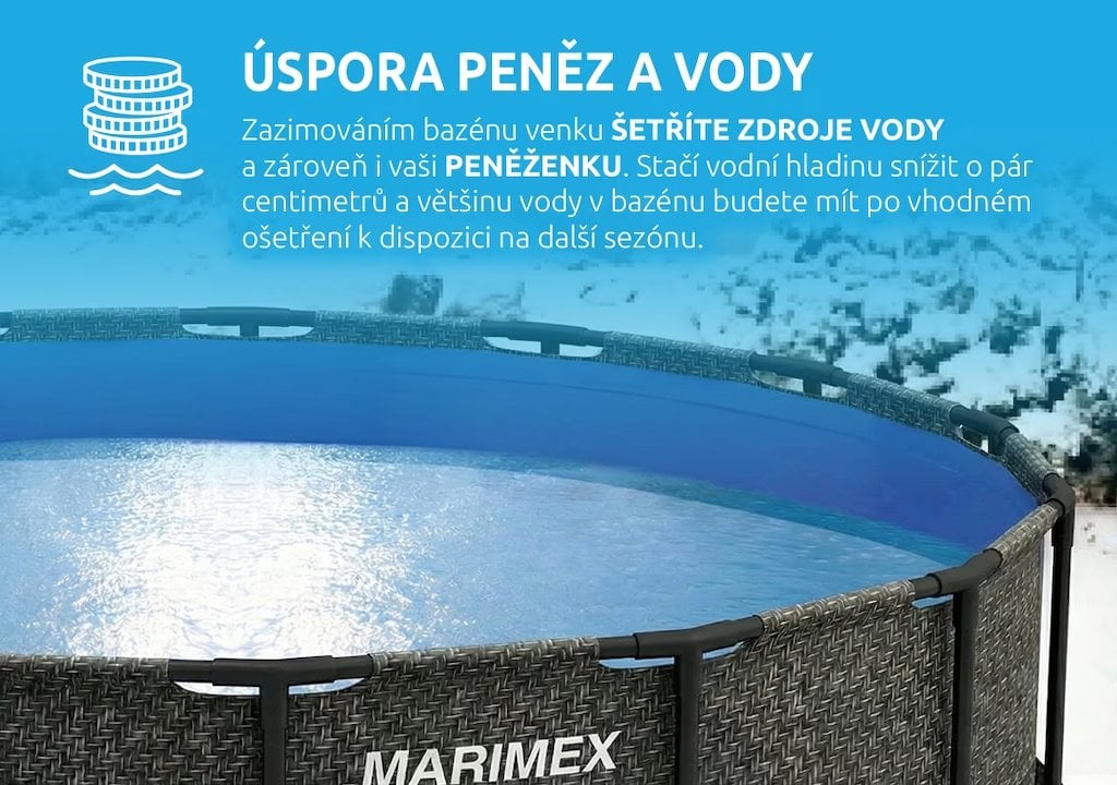 MARIMEX Bazén Florida 3,66x0,99 m so skimmerom - motív RATAN