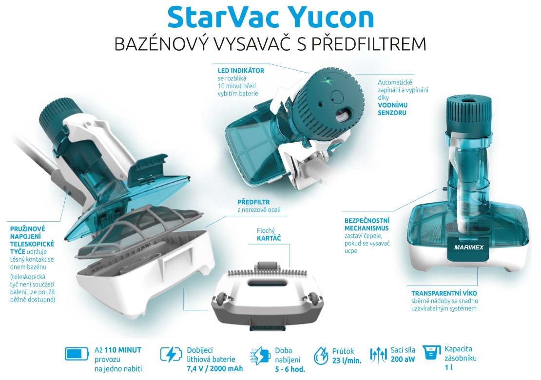 Marimex Bazénový vysavač Marimex StarVac Yucon (10800049)