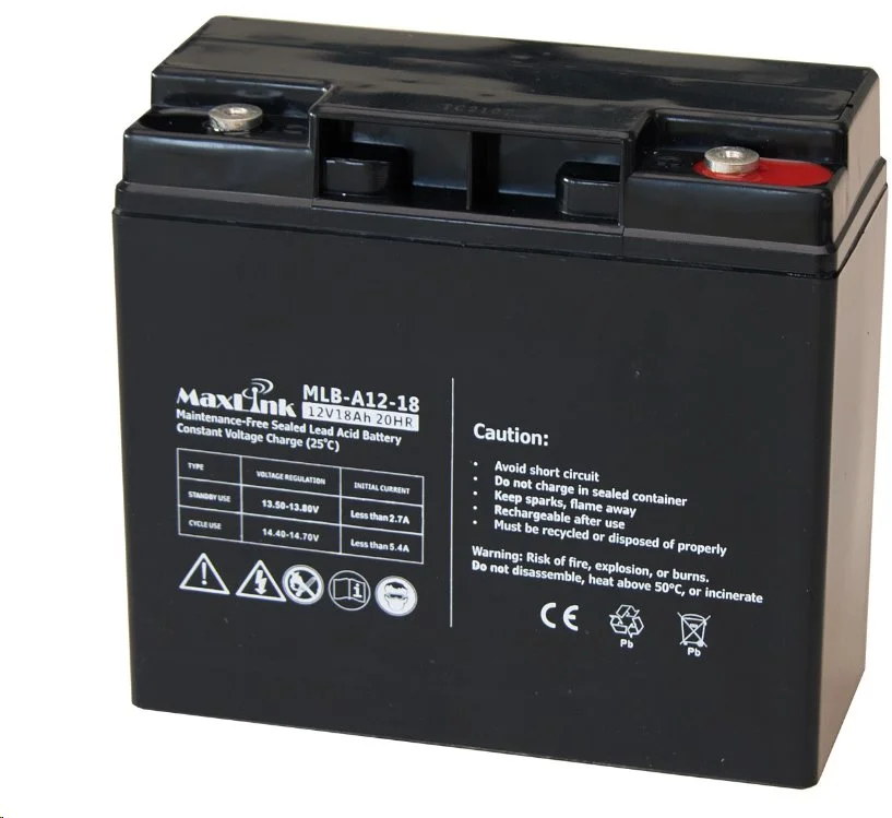 MaxLink olovená batéria AGM 12V 18Ah,konektor F MLB-A12-18