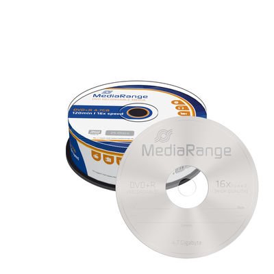 MediaRange DVD+R 4,7GB 16x, spindl (25pack)
