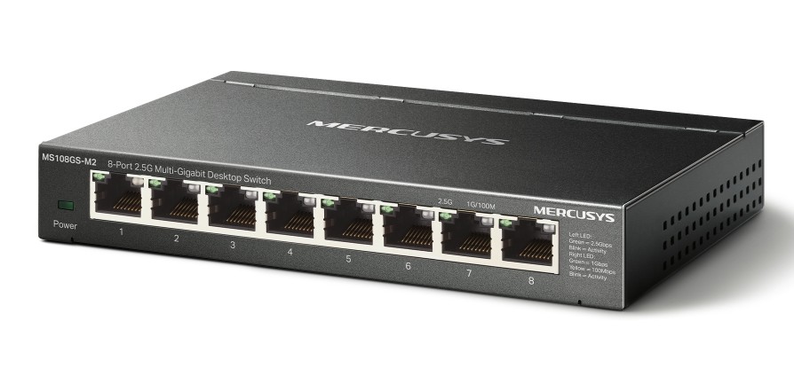 Mercusys MS108GS-M2 8x2,5G Stolný prepínač
