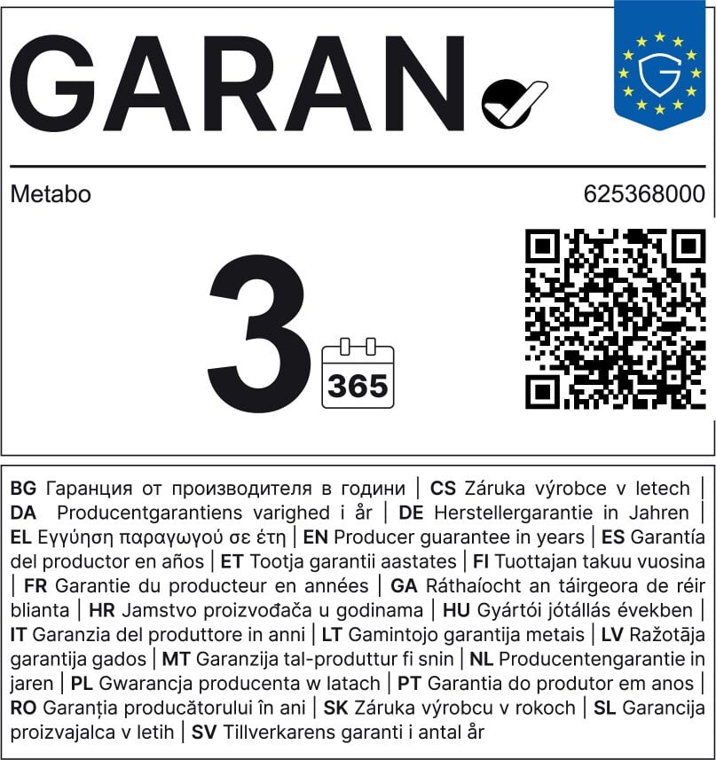 METABO Akumulátorový článek LiHD 18 V – 5,5 Ah (625368000)