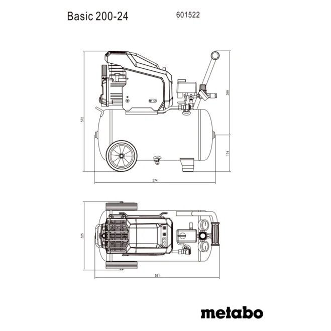 METABO Basic 250-24 kompresor (601522000)