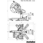 Metabo KGS 18 LTX BL 305 2x8Ah + ASC 145 (614305810)