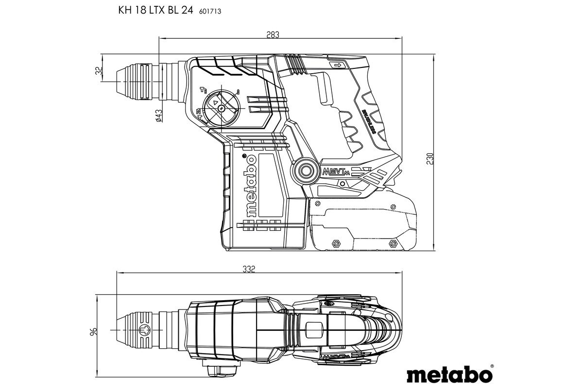 Metabo KH 18 LTX BL 24 (601713840)