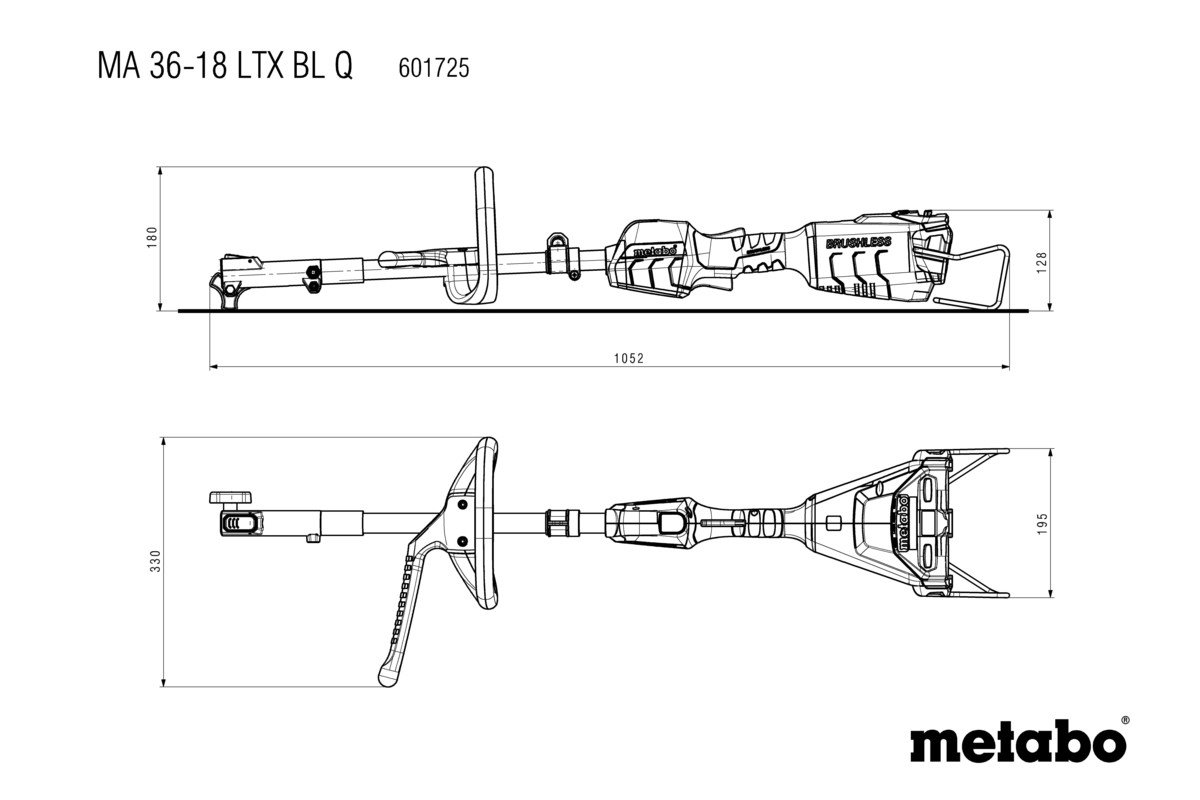 Metabo MA 36-18 LTX BL Q (601725850), bez batérie