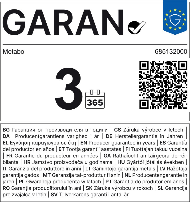 Metabo Základní sada 3 x LIHD 4.0 Ah (685132000)