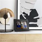 Meteostanica Solight, aplikácia Smart Life, extra veľký farebný LCD displej, teplota, vlhkosť, tlak, nabíjanie cez USB, čierna